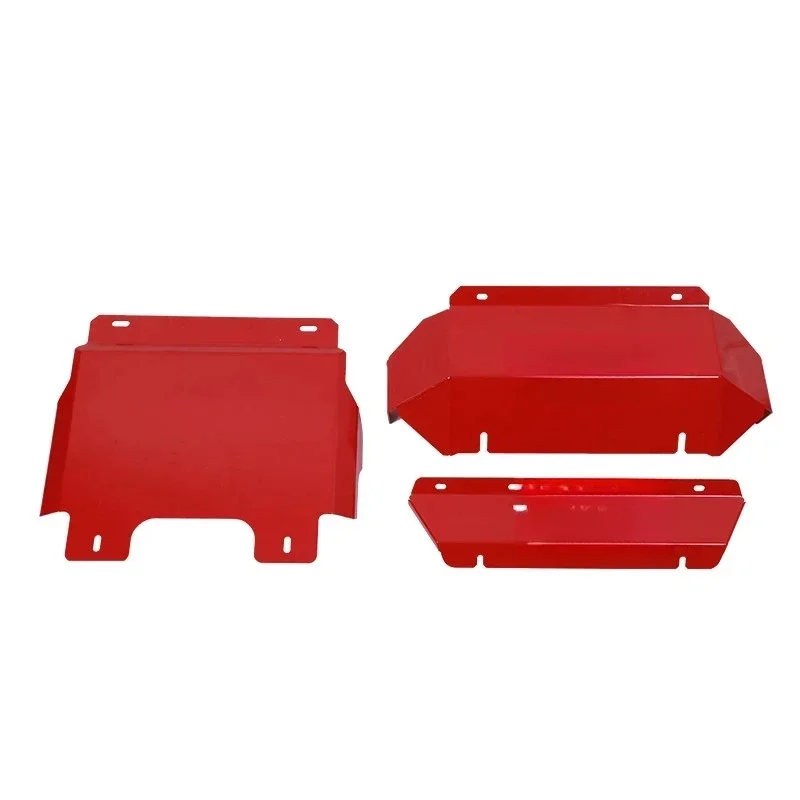 Eye‑Catching Red Steel Engine Protection Plate Chassis Accessories For 4X4 Pickup Vehicles