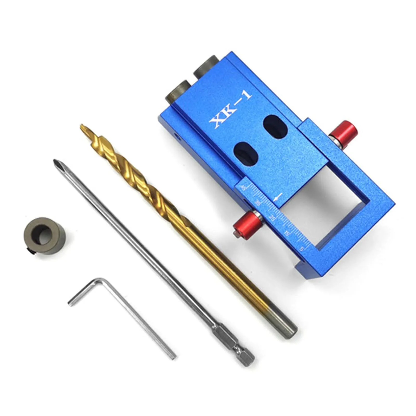 

XK-1 Manual Woodworking Punching Machine, Oblique Hole Puncher Locator Plate Furniture Punching Jig
