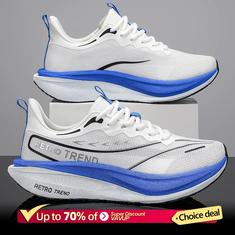 Men Sports Speciality Running Shoes Carbon Board Marathon Breathable Lightweight Women's Comfortable Athletic Nonskid Sneakers