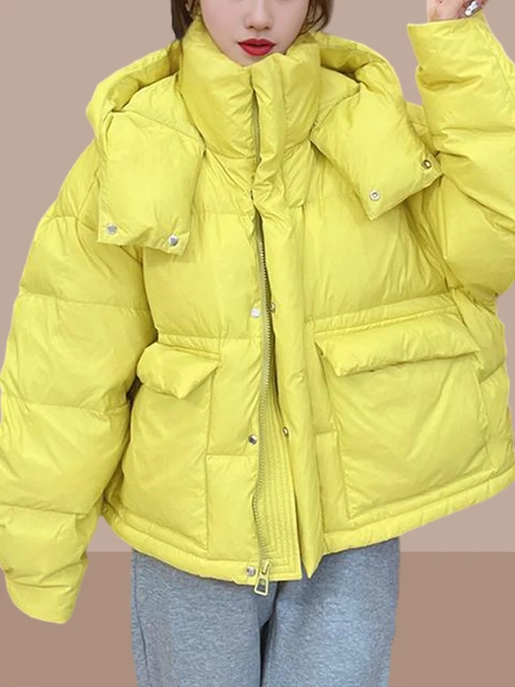 Fashionable Thickened Cotton Jacket Women's Autumn Winter Coat Warmth Stylish Small Size Cotton Padded Outerwear Commute