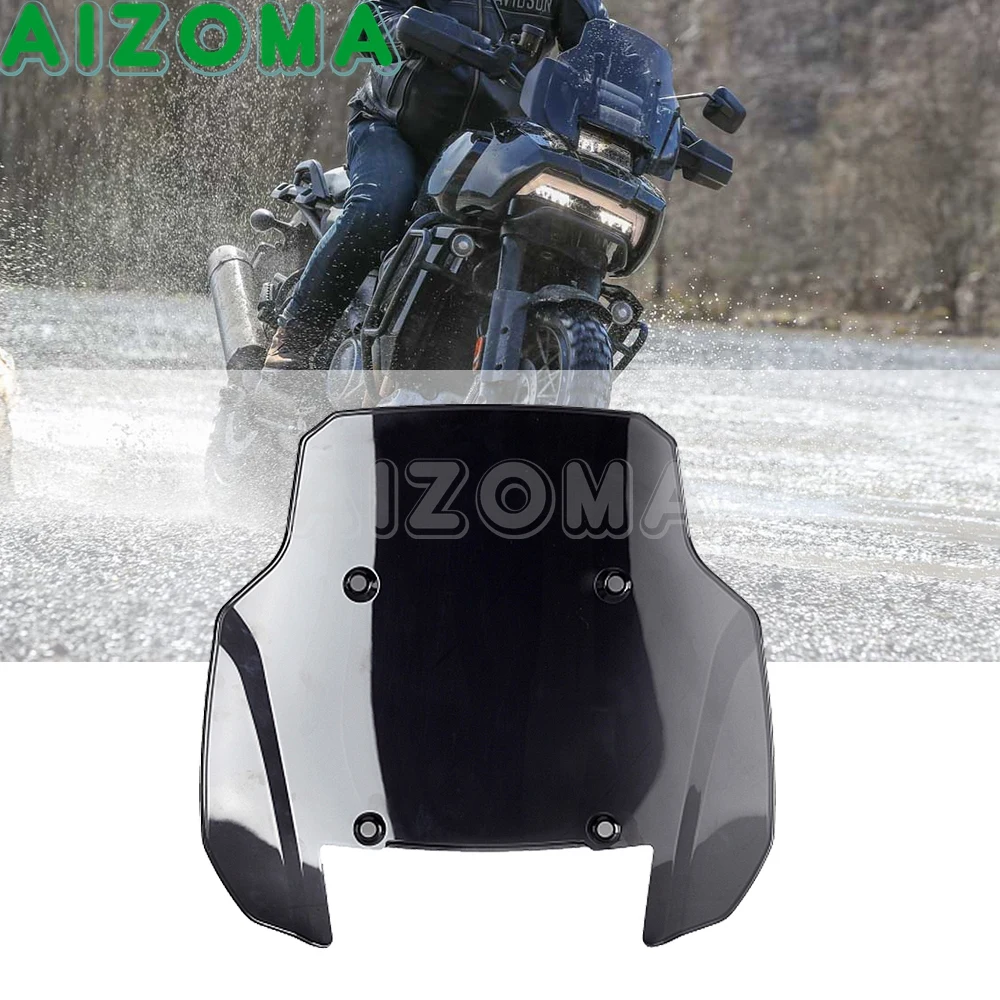 

Motorcycle Adventure 11" Windshield Fairing Wind Screen Protector For PAN AMERICA 1250 S 1250S RA1250 RA1250S 2021-22 Windscreen