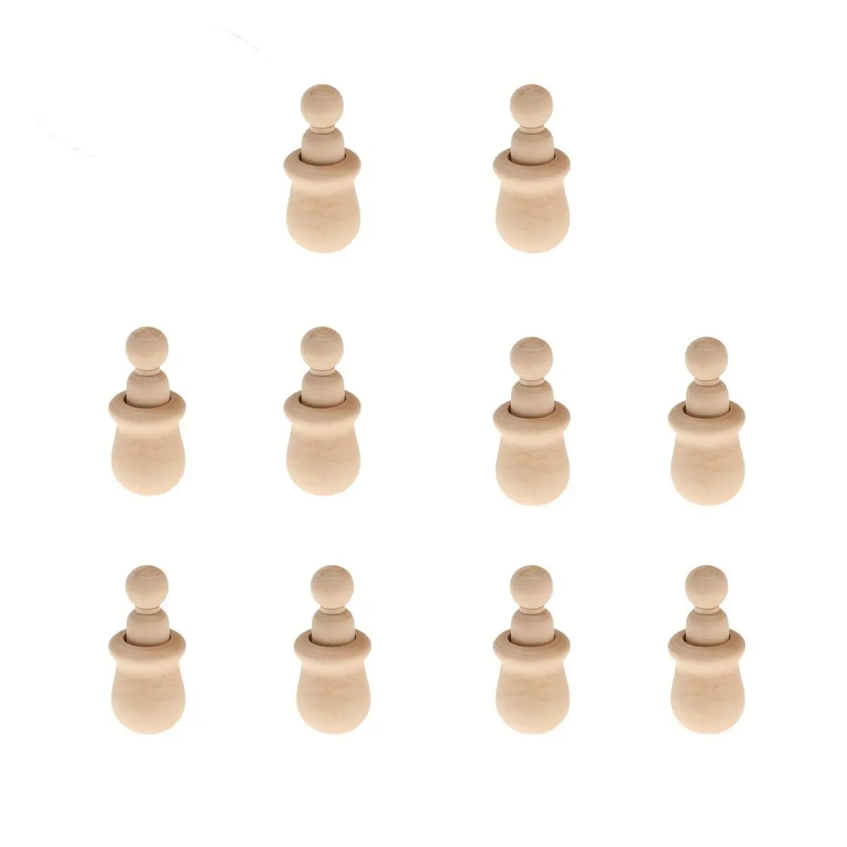 

10 шт. деревянных заготовок для поделок из натурального дерева, неокрашенные, для самостоятельной росписи, декора дома и офиса, для детских и семейных творческих проектов