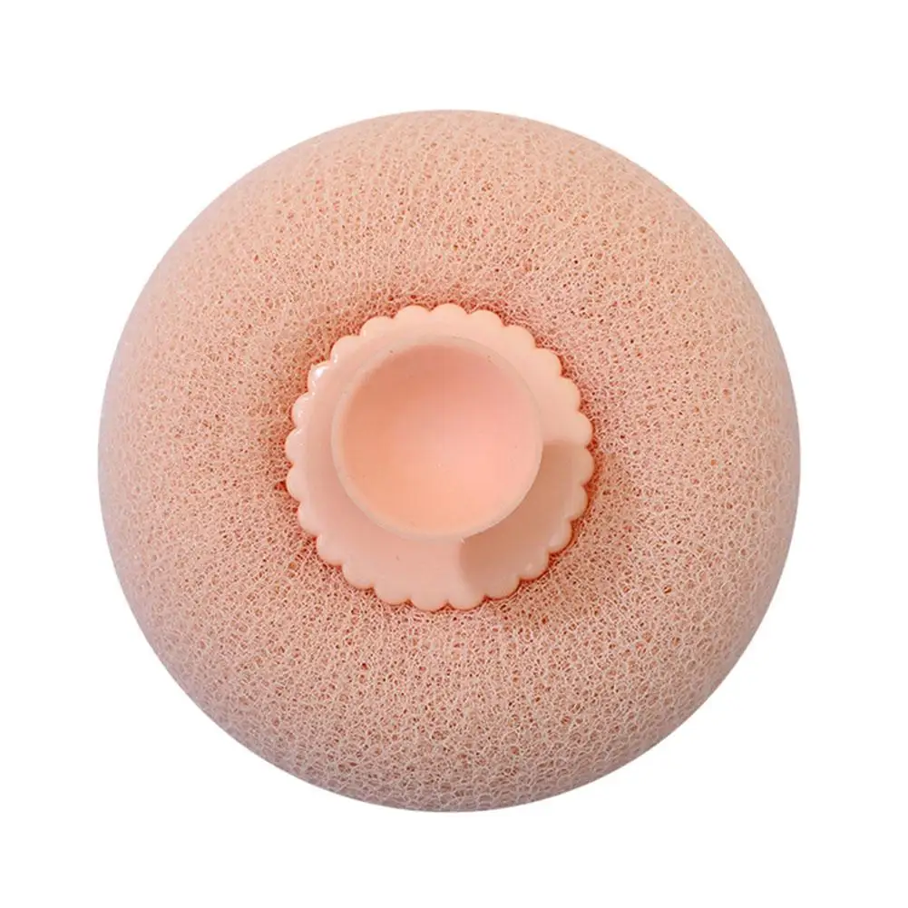 1PC 3D Natural Loofah Bath con sfera di aspirazione Body Scrub Ball bagno massaggio spugna Cup SPA accessori giapponesi massaggio B M7L9