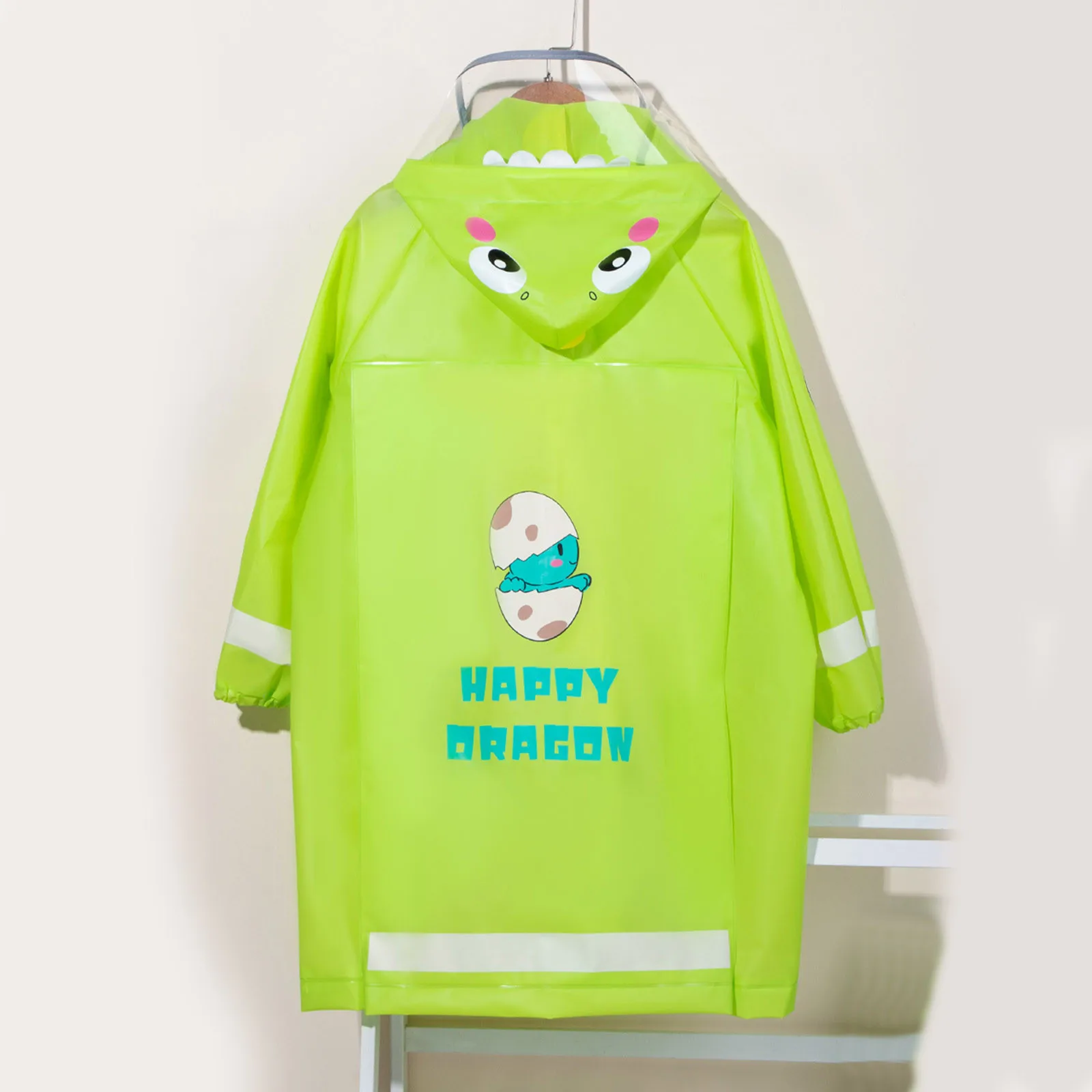 Cute Kids Raincoat Wateproof Baby Cartoon Rain Poncho Rain Coat Jacket With Backpack Position Student Outdoor Poncho RainWear