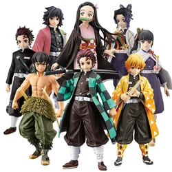 Demon Slayer Blade Anime Figure Tanjirou Nezuko Zenitsu Inosuke Manga Statue PVC Kimetsu no Yaiba Action Figure Model Toys Doll