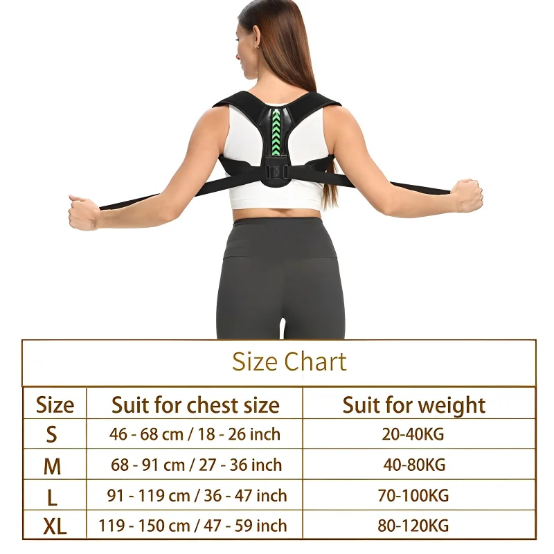 1Pcs Posture Corrector Unisex Adjustable For Clavicle Support Providing Pain Relief for Neck Back Shoulder Reshape Your Body