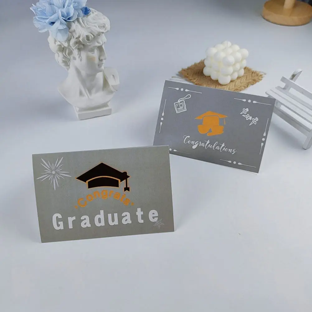 

6Sets Graduation Card Set Beautiful Exquisite Greeting Cards Graduation Party Season Celebration Cards Presents