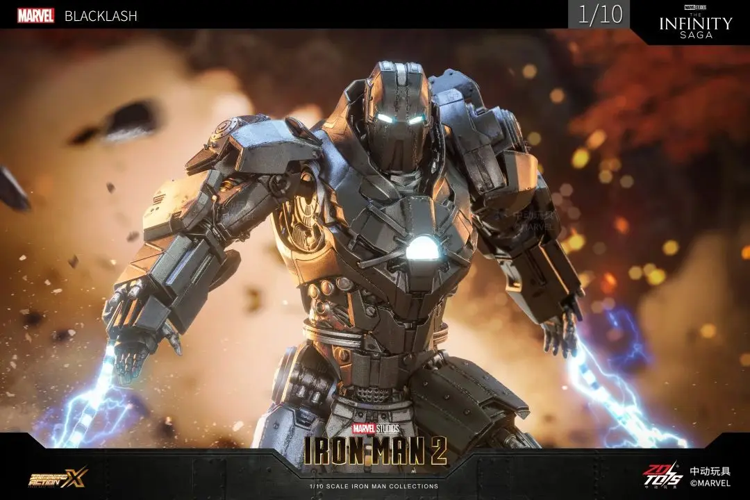 Original ZDTDS Iron Man Tony Stark Whiplash Blacklash Iron Monger MK3 Action Figure Sammlung Film Modell Puppe Spielzeug WEIHNACHTEN Geschenke – Detail 12