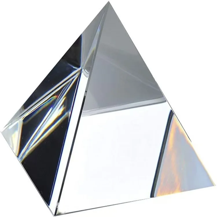 K9 Crystal Photography Prism Set 50mm Ball Cube Triangular Prism Pyramid for Light Spectrum Science Decor