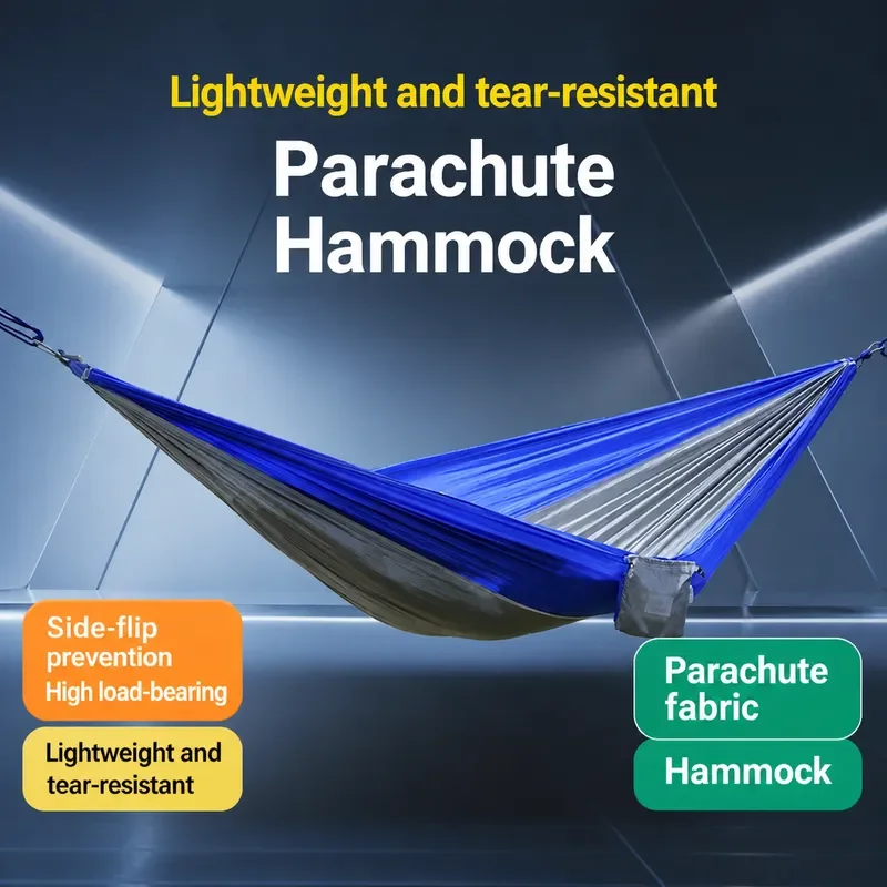 for Amazon Hot Sale Double Hammock 210T Parachute Cloth 270X140cm Direct from Manufacturer Wholesale