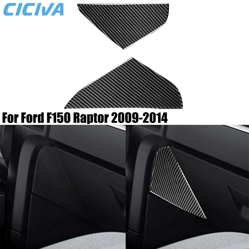 

For Ford F150 Raptor 2009-2014 Carbon Fiber Interior Center Console Sides Panel Cover Trim Decorative Sticker Car Accessories