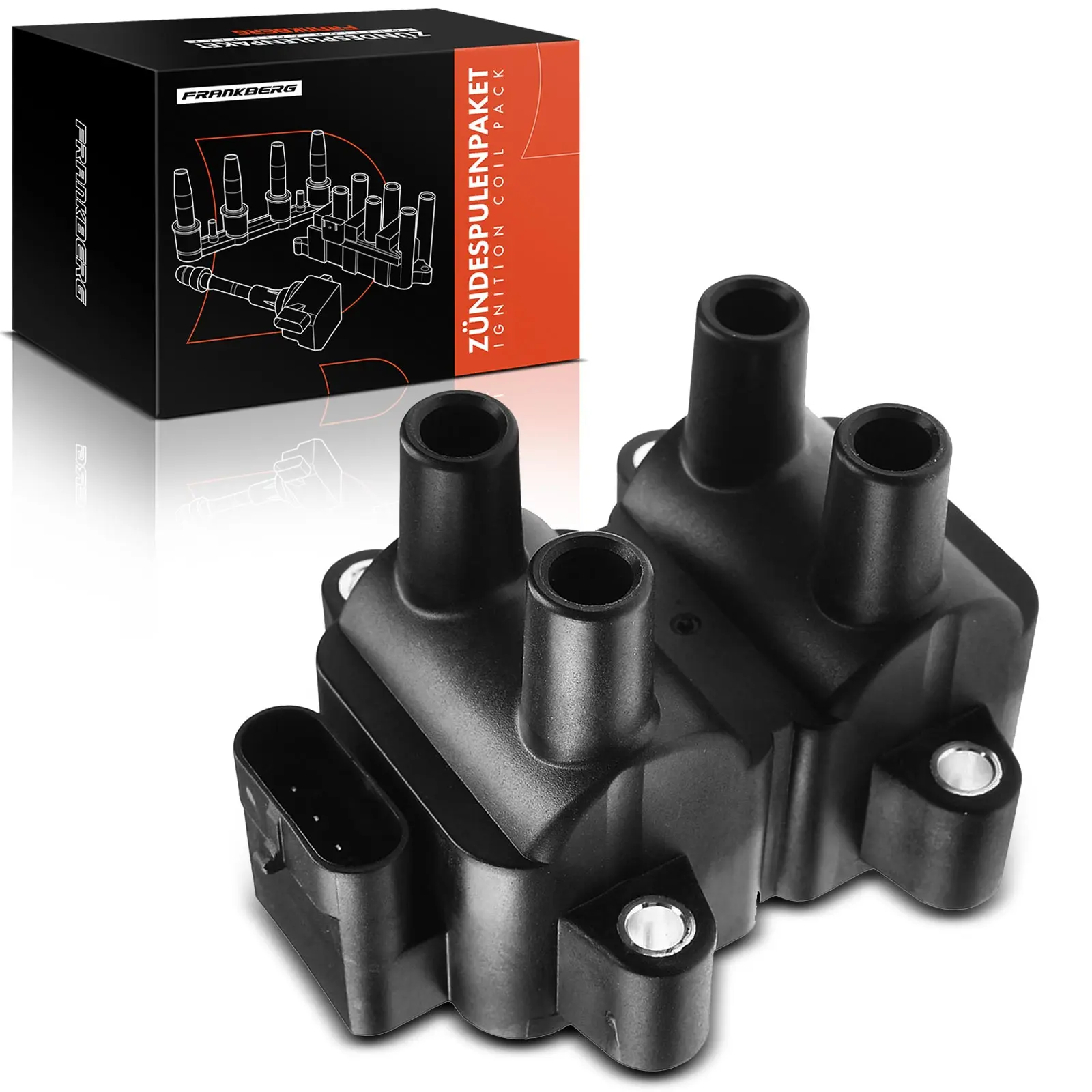 Frankberg 1x ontstekingsmodule ontstekingsbobine voor Dacia Dokker Express Box/MPV MPV Lodgy Logan MCV II Pick-up Sandero Solenza 150058610