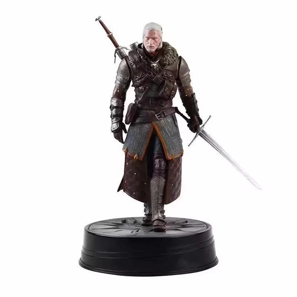 Witcher-ed 3 Geralt Action Figure Wild Hunt Wolf Figurine PVC Collectable Model Toys Gift Doll