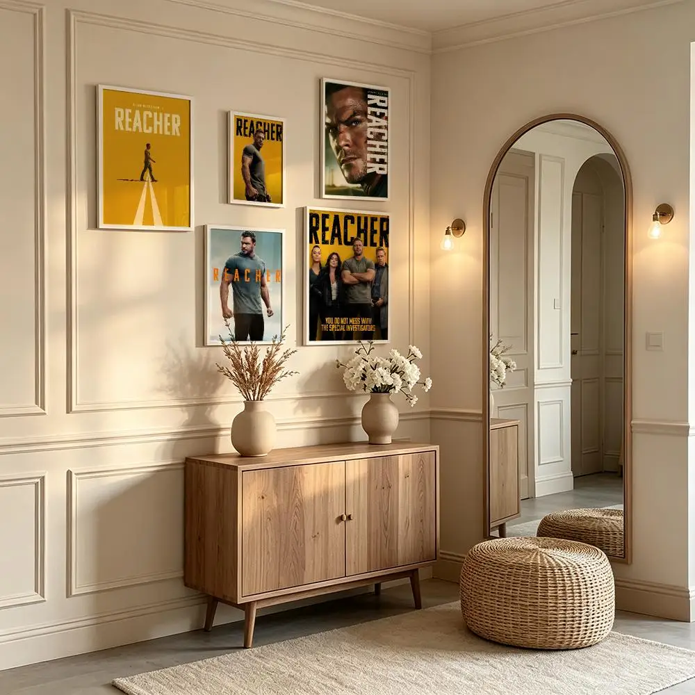 series Reacher Poster Poster Waterproof HD Unframed Self‑Stick Decor Wall Art for Home Room Decoration Gift