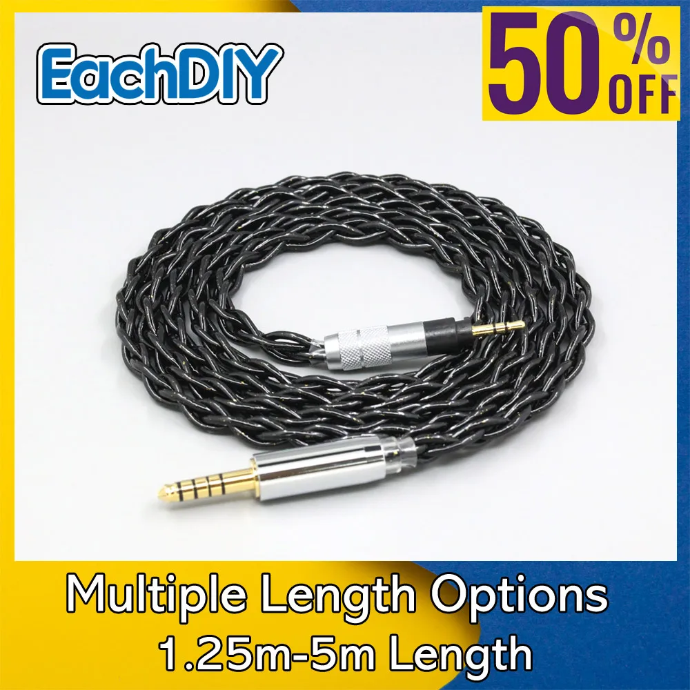 

99% Pure Silver Palladium Graphene Floating Gold Cable For Sennheiser Urbanite XL On Over Ear Headphone 8761