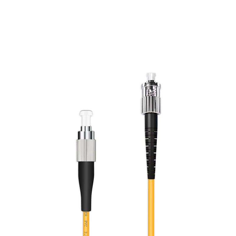 Jumper de fibra ótica da trança do cabo de remendo, ST, UPC-FC, Patchcord do UPC, SM simples, PVC, LSZH, 9, 125, 3.0mm, personalizado