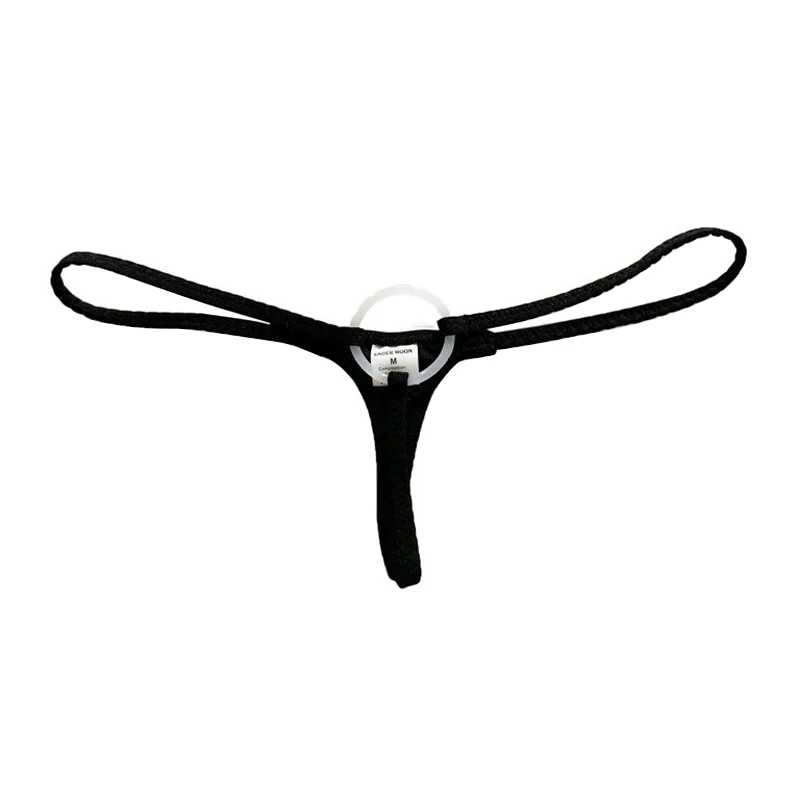 Sissy Sexy Low Rise Lace Hollow Out Mens G String Invisible Silicone Ring Soft Breathable Comfortable Underwear