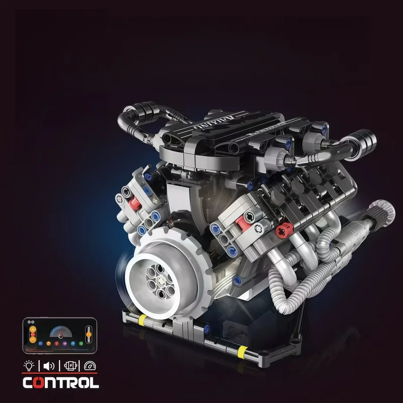

Engine assembly kit, mechanical engine model, high-difficulty mechanical building block toy, suitable for car enthusiasts and co