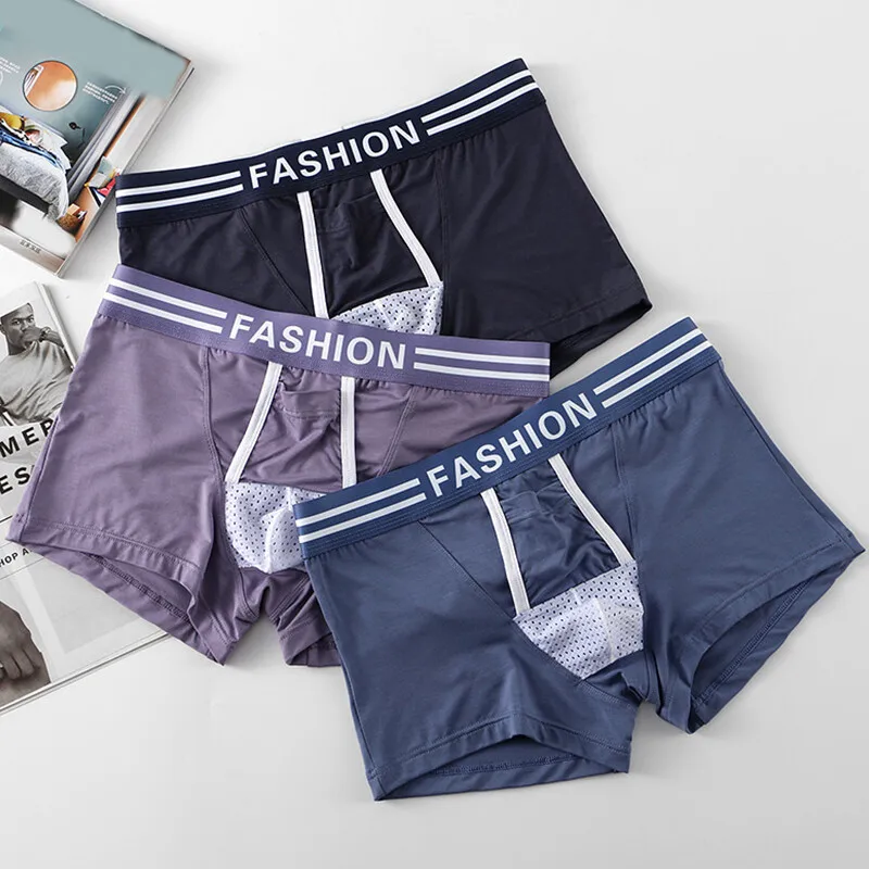 Men Pouch Briefs Boxer Sexy Underwear Underpants Comfor Trunks Shorts Breathable