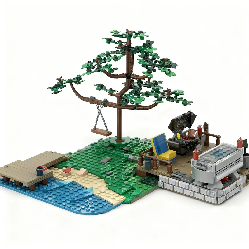 

728pcs MOC A Frame Expansion Ideas CUUSOO Model Building Christmas Gifts Blocks Construction Toy Assemble DIY Creative Idea