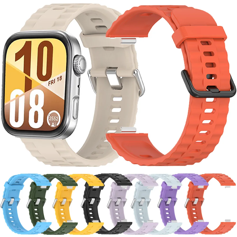

Silicone Strap for Huawei Watch Fit 4/Pro Band Original Replaceable Bracelet Accessories for Huawei Watch Fit 3/Fit 4 Sport Belt