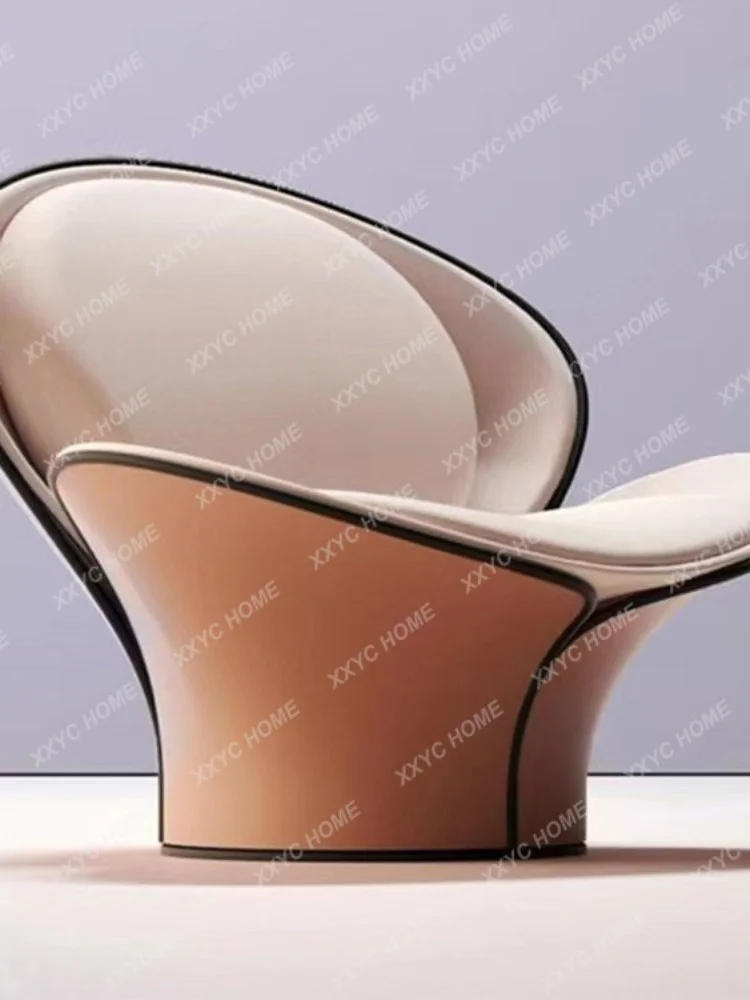 Designer New Armchair Creative Petal Chair Frp Shaped Bud Chair Light Luxury Sales Office Art Flower