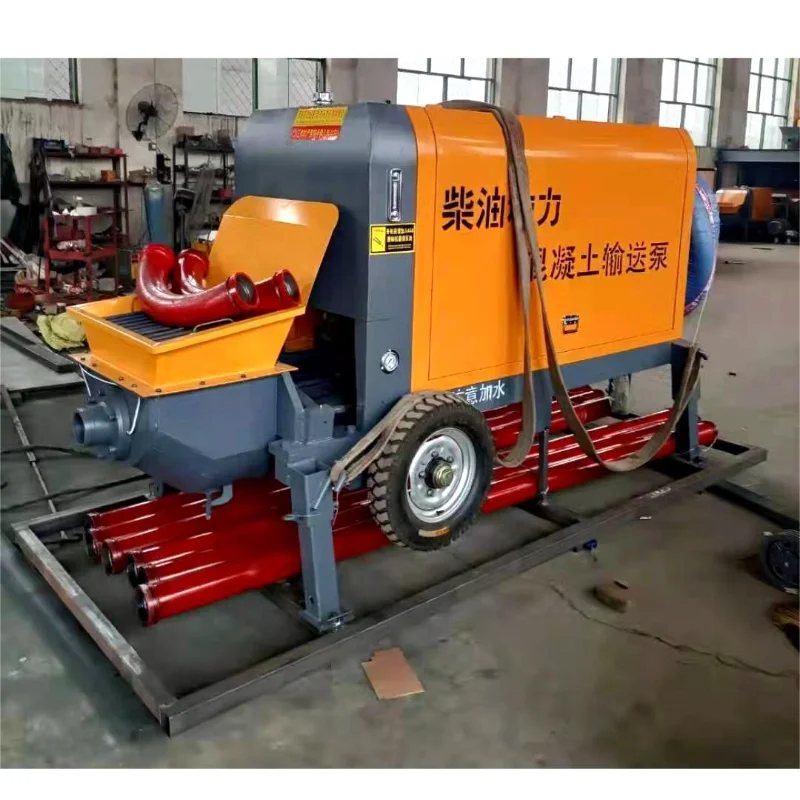 High Quality Diesel Portable Concrete Pump Machine Trailer Concrete Pumps for Sale Price