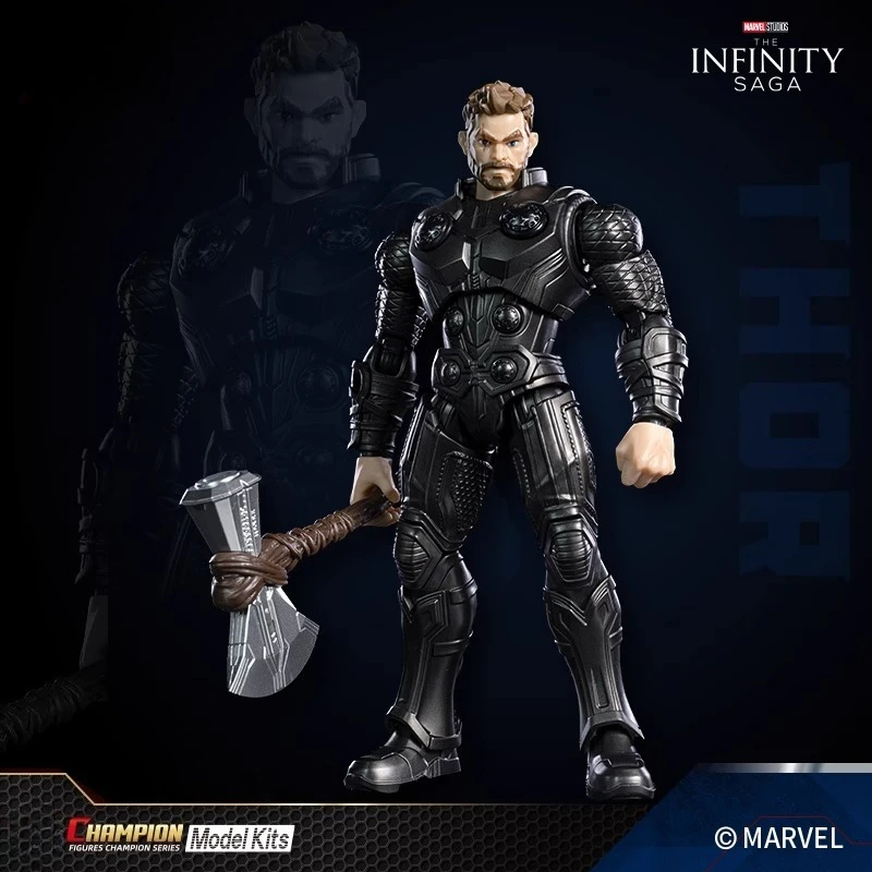 雷神組立玩具オリジナルアベンジャーズ 13.4 センチメートルアクションフィギュアトールモデル置物組み立ておもちゃ大人のコレクタブルおもちゃ