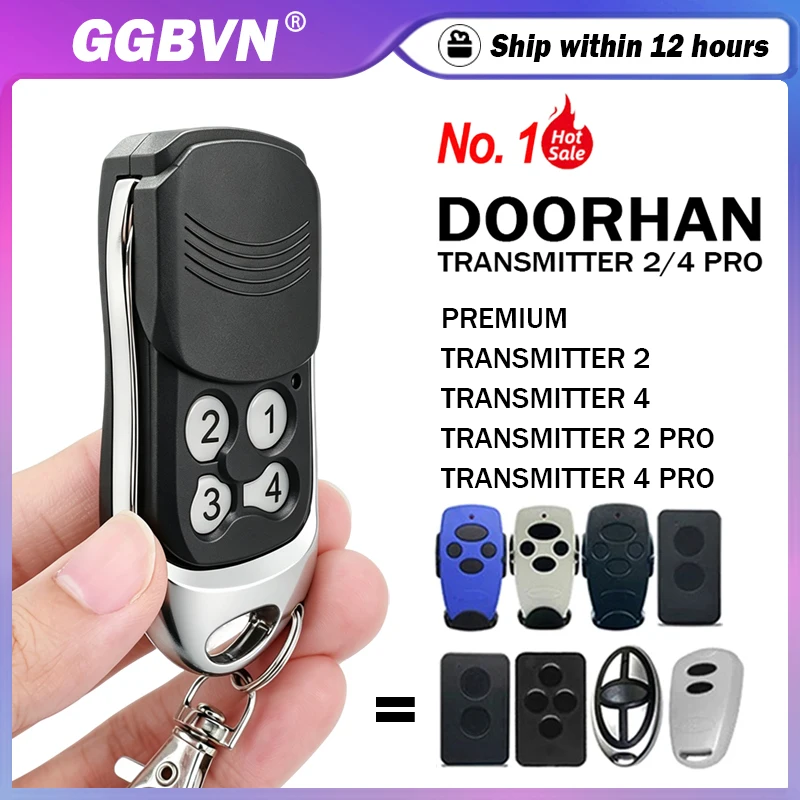 For Doorhan TRANSMITTER 2PRO 2 4 PRO Sliding Barrier Gates Remote Control Keychain DOORHAN 433MHz Dynamic Code Garage Remote