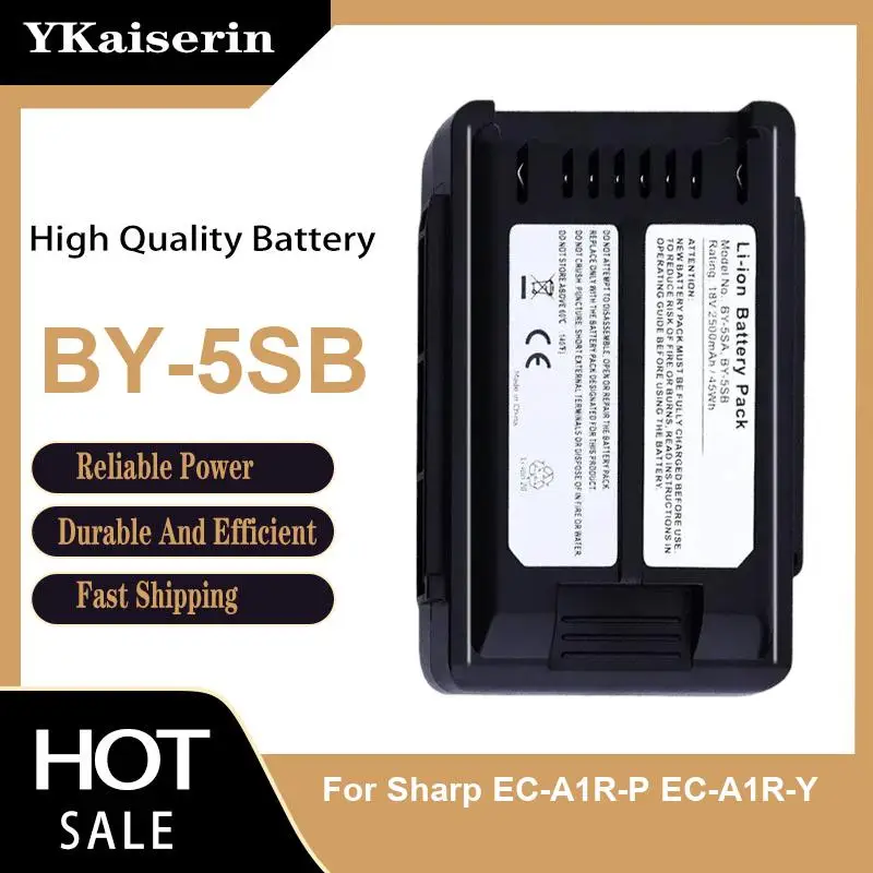 Stable Power Supply 2500mAh Air Purifier Battery BY-5SB For Sharp EC-A1R-P EC-A1R-Y