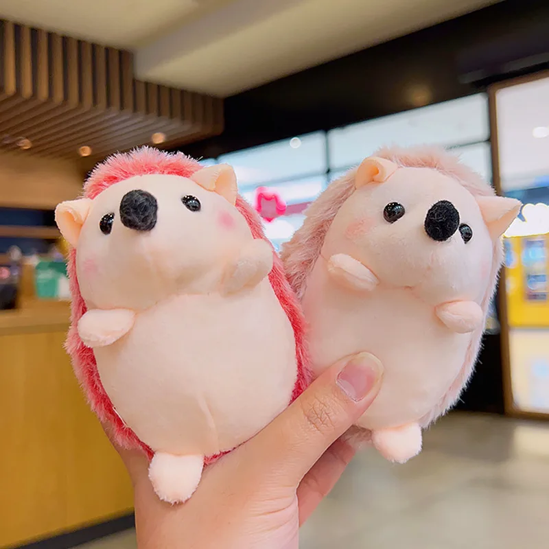 جديد البسيطة القنفذ المفاتيح DIY بها بنفسك أفخم المفاتيح الكرتون القنفذ دمية حقيبة قلادة هدية لينة محشوة الحيوان حفلة لصالح الديكور #3