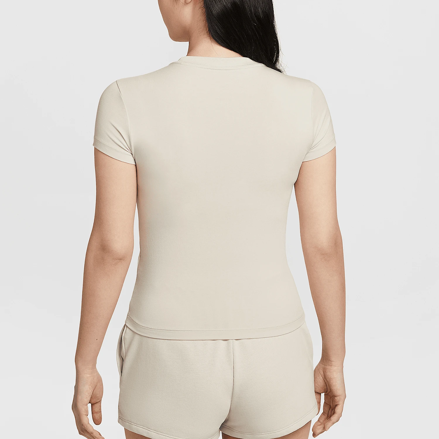 Nike genuine Sportswear women's slim fit embroidered knitted short sleeved shirt HF9723-104