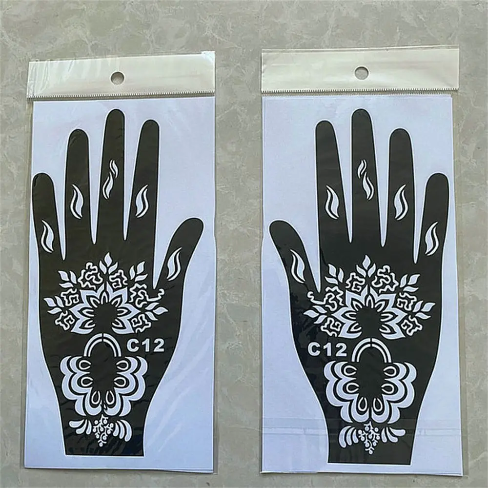 Painting Hollow Drawing Airbrush India Henna Kit Temporary Decal Body Art Template  Stencils