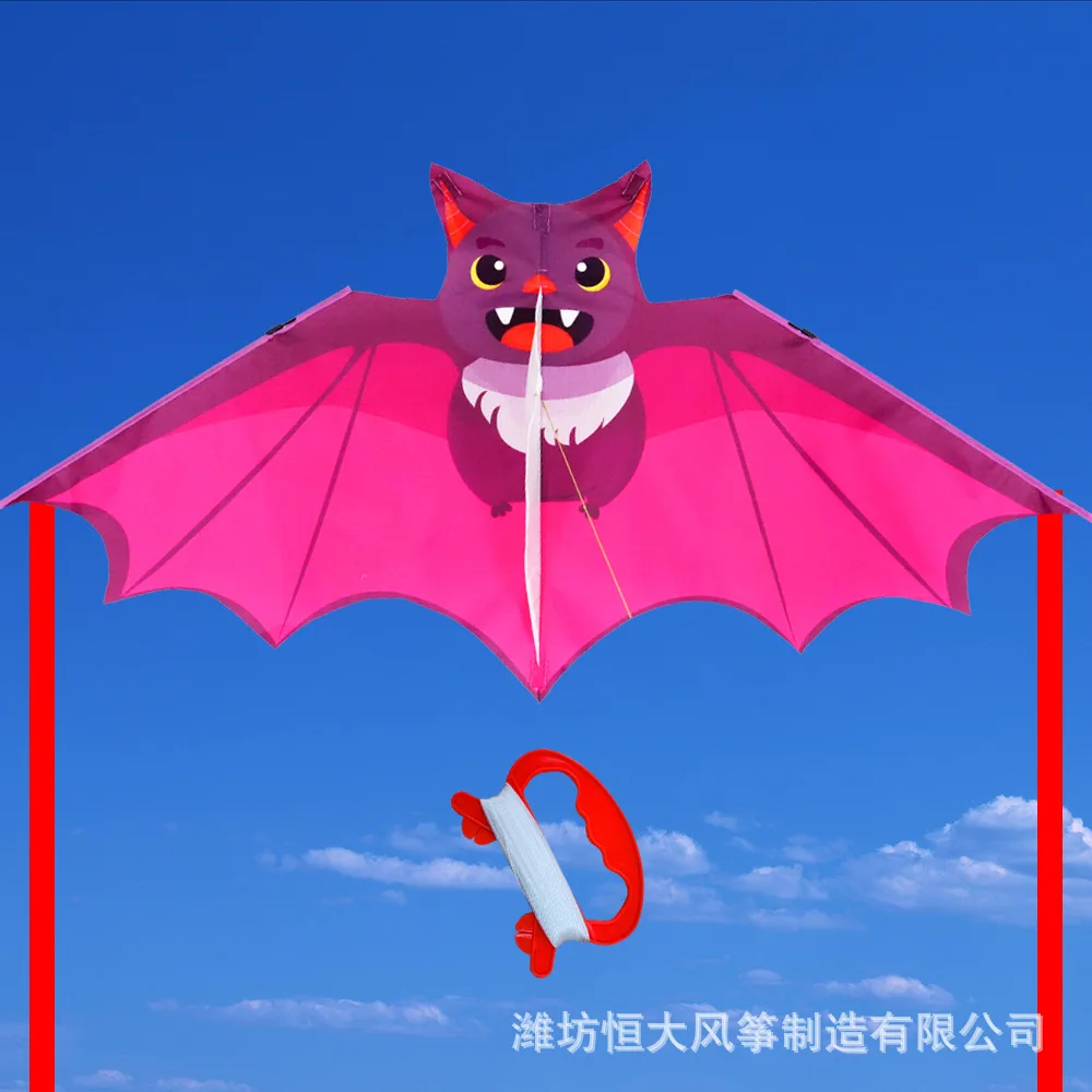 ロングテールの子供用バットカイト,カラフルな漫画の動物の凧,飛行しやすい,誕生日プレゼント,50m,300m