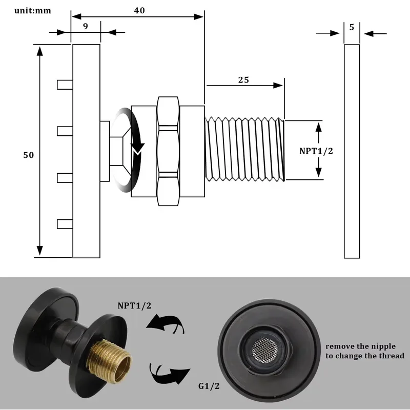 4-Piece Matte Black Ceramic Adjustable Flow Brass Shower Body Jets Spa Soft Contemporary Design Wall Sprayer Set for Hotels view 3