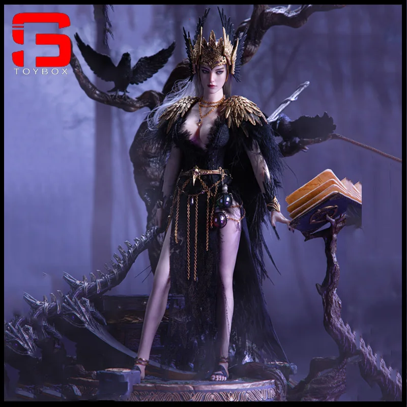 

2024 Q2 POP COSTUME WH004/005 The Crow Girl Action Figure Witch Hunter Series 12'' Female Soldier Figurine Model For Collection