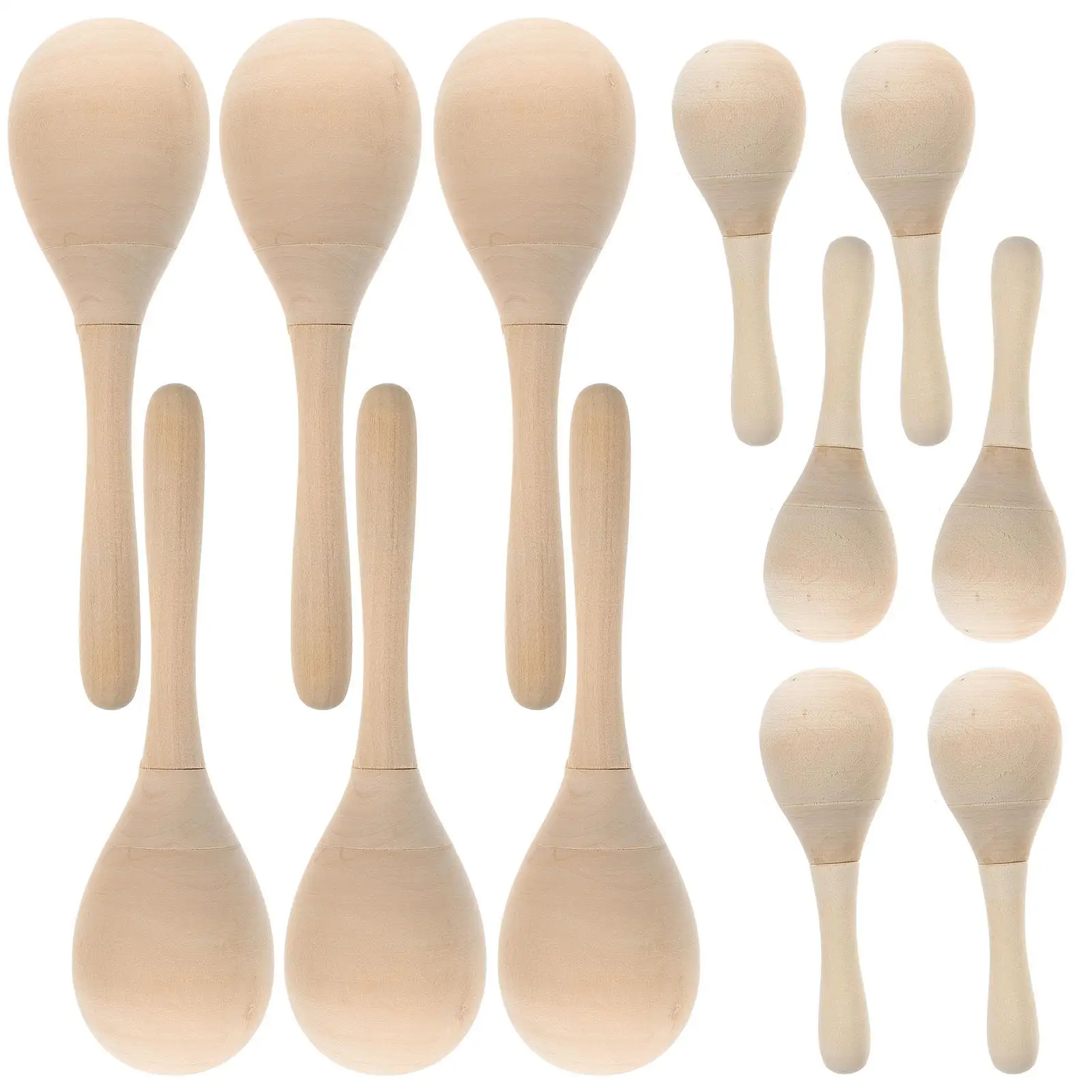 

12 Pcs Maracas Musical Toys for Kids H Eye Coordination Craft Educational Toddler Noise Musical Educational Toys