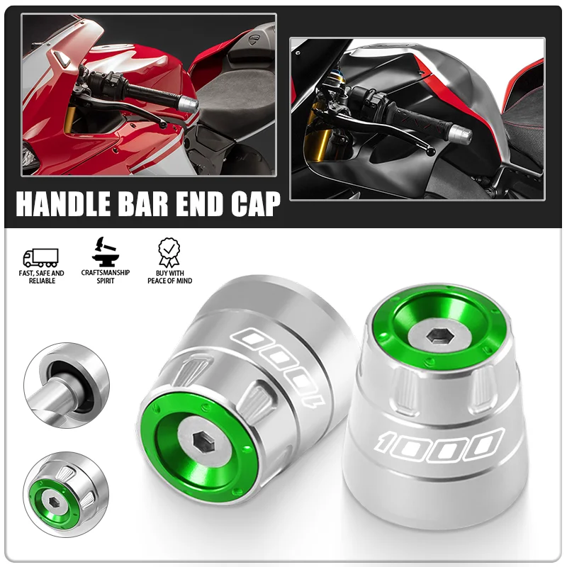 

2024 Motorcycle CNC 7/8''22 MM Counterweight Handlebar Slider End Cap Plugs For Z1000 Z1000SX NINJA1000 NINJA1000SX VERSYS1000