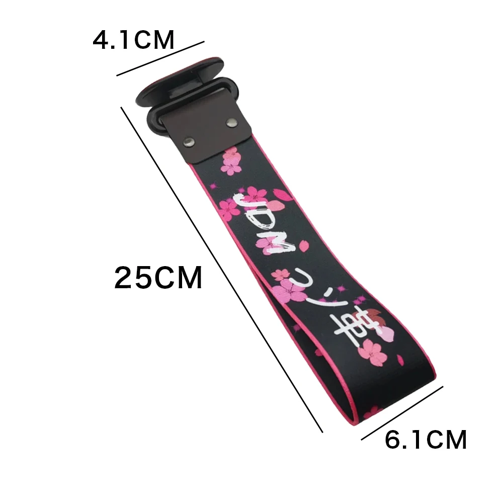 Cintura da traino per moto per auto Cintura da traino stile JDM Corda da traino Nastro Corde per rimorchio Paraurti Accessori pendenti per cinghia da traino per incollare universale