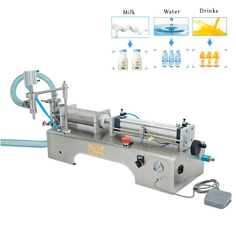 

Horizontal Liquid Filling Quantitative Machine Single Head Stainless Steel Automatic Filling Machine 110V220V