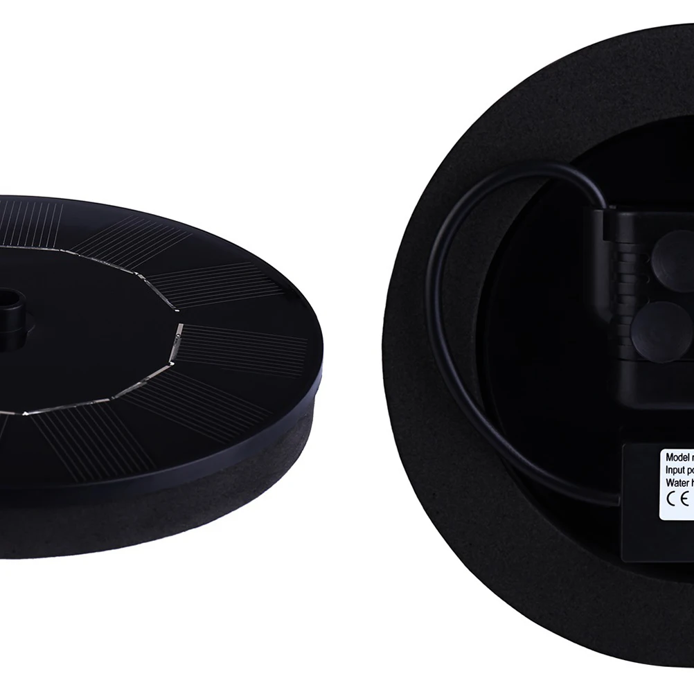 1 ensemble de pompe de fontaine solaire, fontaine flottante pour jardin, piscine, étang, décoration, noir, silicium monocristallin, efficace