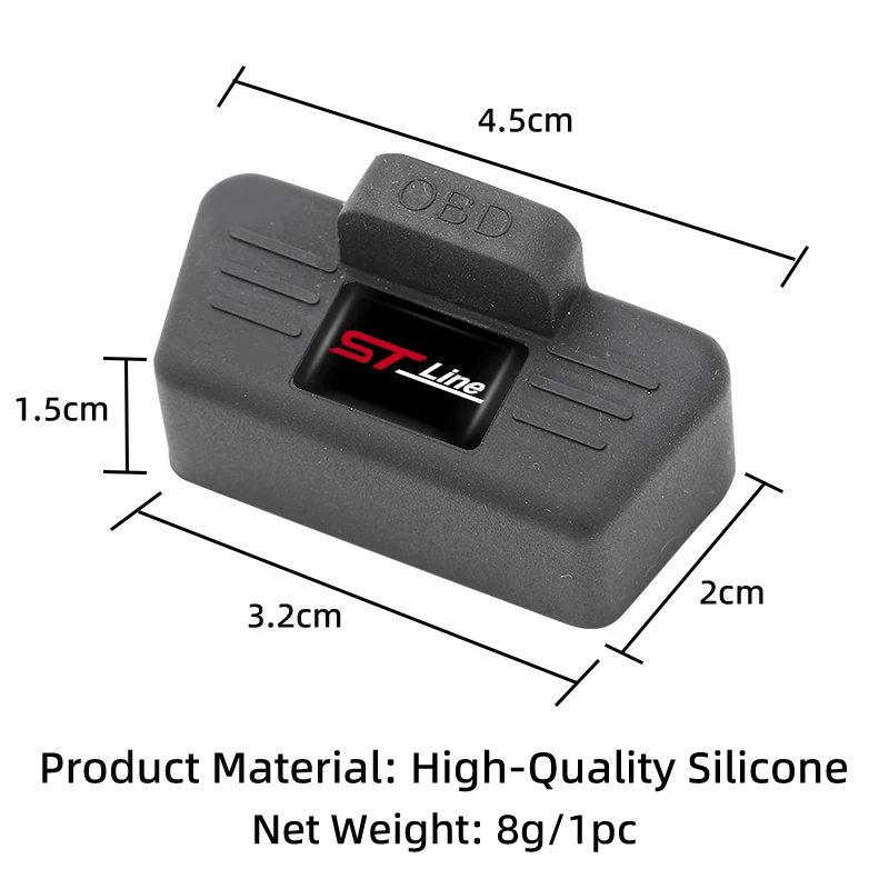 Car OBD Port All-in-One Dust Cover Silicone Clogging Cap Auto Accessories For Ford Mustang Edge Mondeo ST Fusion Explorer Focus view 6
