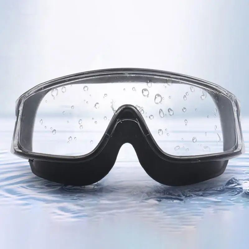 Swim Goggles With Earplugs Anti Fog Diving Goggles With Silicone Earplugs Water Sports Eyewear For Adults And Children view 2