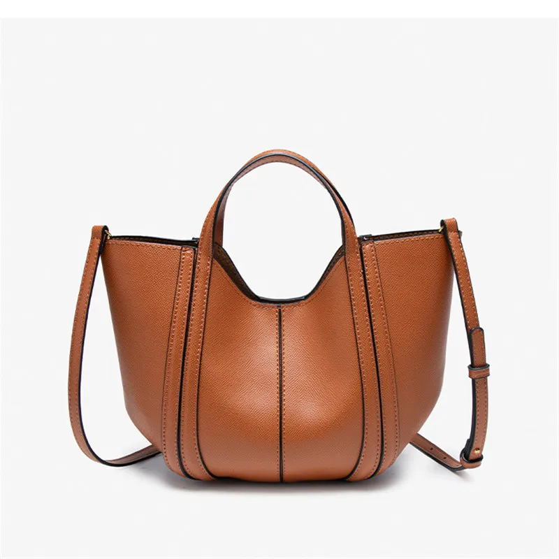 

Fashion Small Tote Bag Luxury Designer Women Handbags Vintage Pu Leather Shoulder Crossbody Bags Mini Buckets Bag with Purses