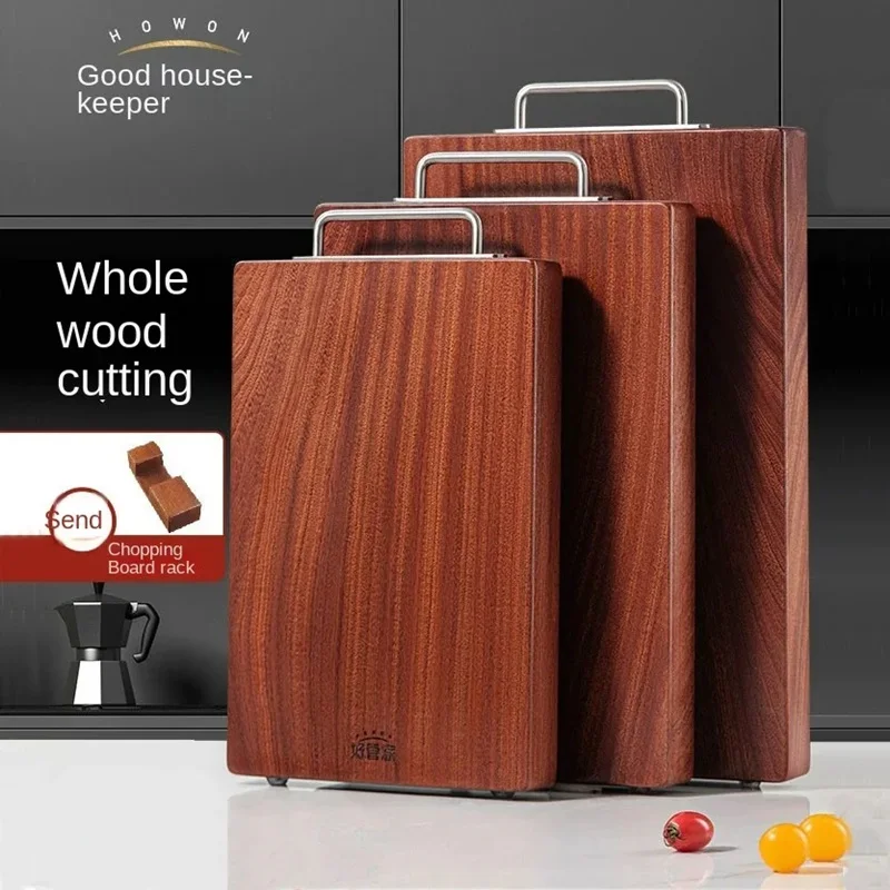 

Ironwood cutting board, household kitchen antibacterial and mildew solid wood chopping board