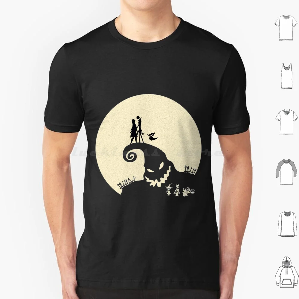 Nightmare Love T Shirt Men Women Kids 6xl Halloween Jack Tim Burton Christmas Nightmare Sally Burton Skellington Skeleton Zero