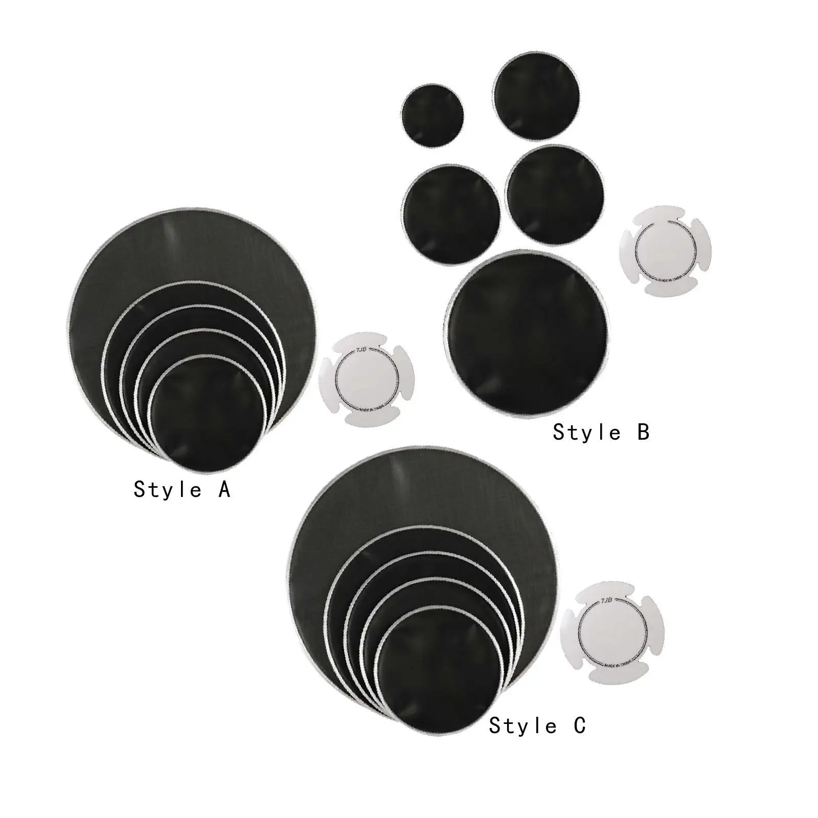 

5 Pieces Bass Drum Head Balanced Silent Mute for Beginners Drum Players Kids