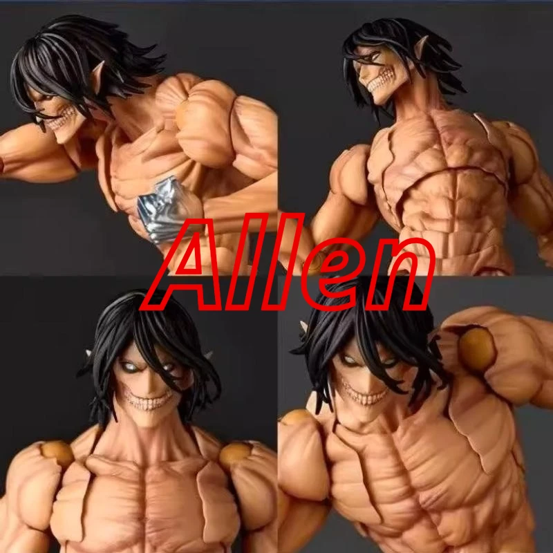 Figura de acción articulada de Allen de Attack On Titan, modelo coleccionable, figura de personaje de anime, decoración de escritorio, regalo para fanáticos.