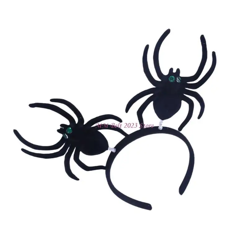 49Me Halloween Requisiten Hairhoop Tag des Todes Große Spinnen Haarband -Fotozubehör