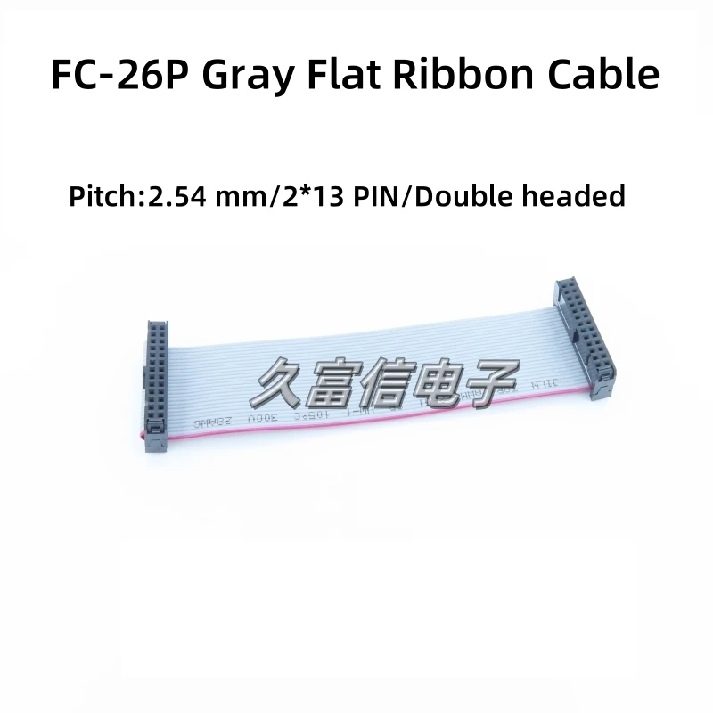 1pcs FC-26P Gray Flat Ribbon Data Cable 2.54mm Pitch 2*13Pin 10cm 20cm 30cm 50cm Flat Connection Cable IDC JTAG Download Cable